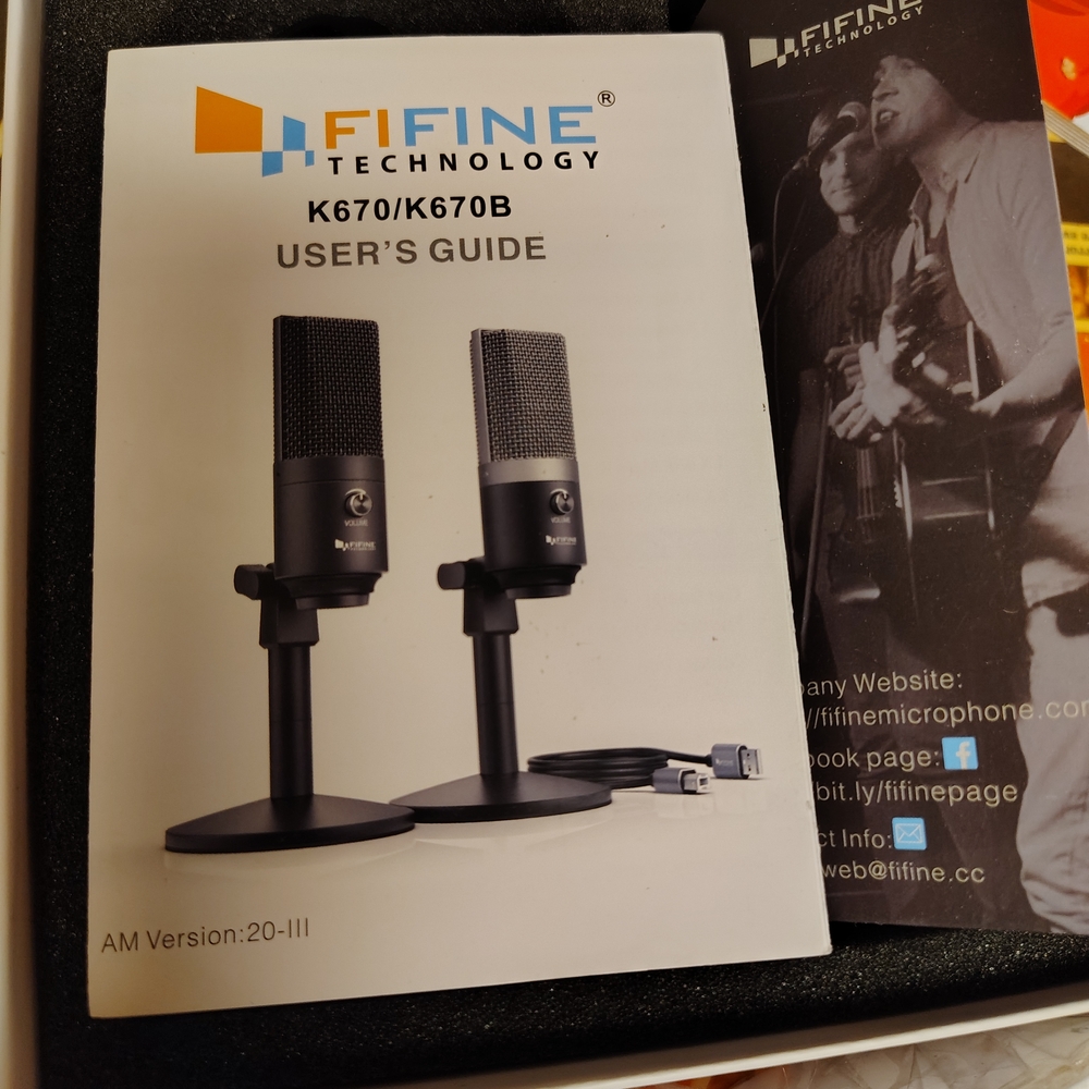 FIFINE Technology K670/K670B Microphone Set
